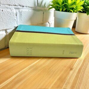 Holy Bible NIV Duo-Tone Leather Bound-Excellent Condition